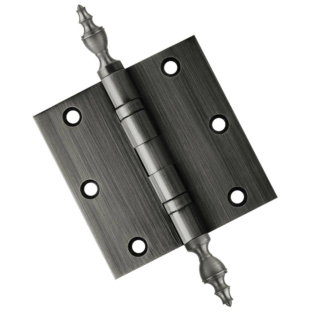 Door Hinge 3.5 x 3.5 Solid Brass Ball Bearing – Pewter (US17A)
