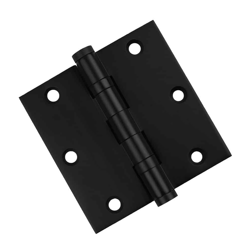 Door Hinge 3.5 x 3.5 Solid Brass Ball Bearing – Black (US19)