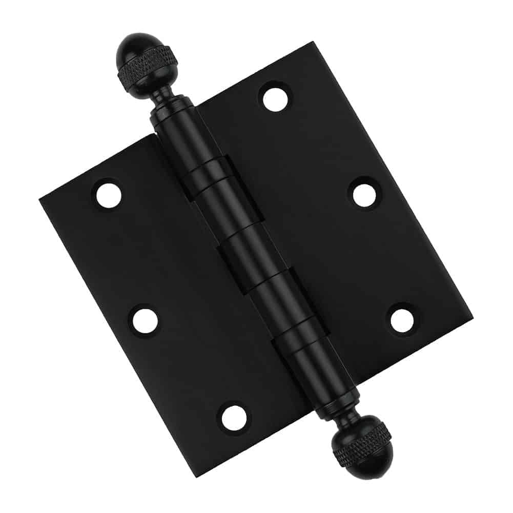 Door Hinge 3.5 x 3.5 Solid Brass Ball Bearing – Black (US19)