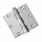 Door Hinge 3.5 x 3.5 Solid Brass Ball Bearing – Polished Chrome (US26)
