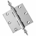 Door Hinge 3.5 x 3.5 Solid Brass Ball Bearing – Polished Chrome (US26)