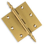 Door Hinge 3.5 x 3.5 Solid Brass Ball Bearing – Satin Brass (US4)