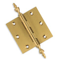 Door Hinge 3.5 x 3.5 Solid Brass Ball Bearing – Satin Brass (US4)