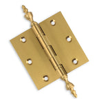 Door Hinge 3.5 x 3.5 Solid Brass Ball Bearing – Satin Brass (US4)
