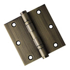 Door Hinge 3.5 x 3.5 Inch Solid Brass Ball Bearing – Antique Brass (US5)