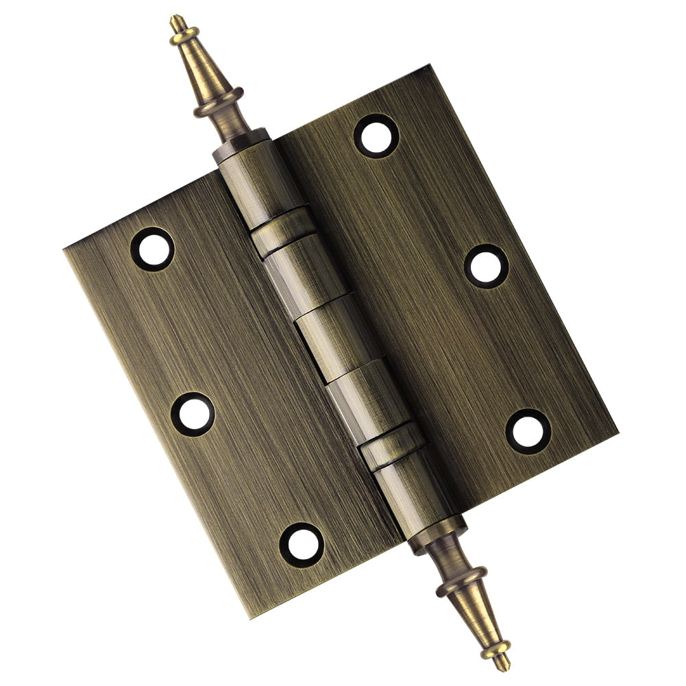 Door Hinge 3.5 x 3.5 Inch Solid Brass Ball Bearing – Antique Brass (US5)