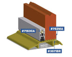 EMBASSY Interlocking Threshold 4-1/2" Width, 1/2" Height, 18" Length, 1/8" Thickness, Architectural Bronze Finish