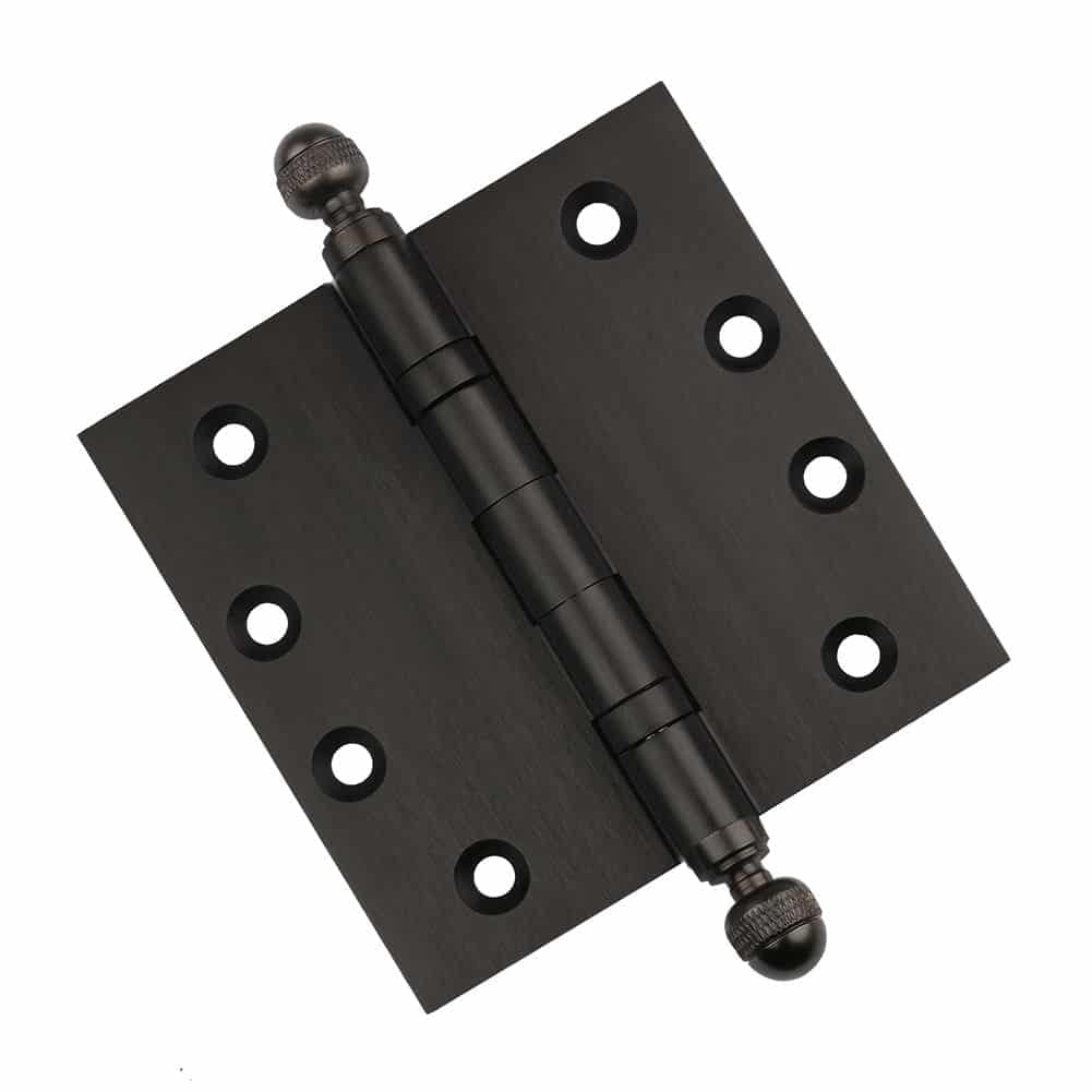 Door Hinge 4.5 x 4.5 Inch Solid Brass Ball Bearing – Oil Rubbed Bronze (US10B)