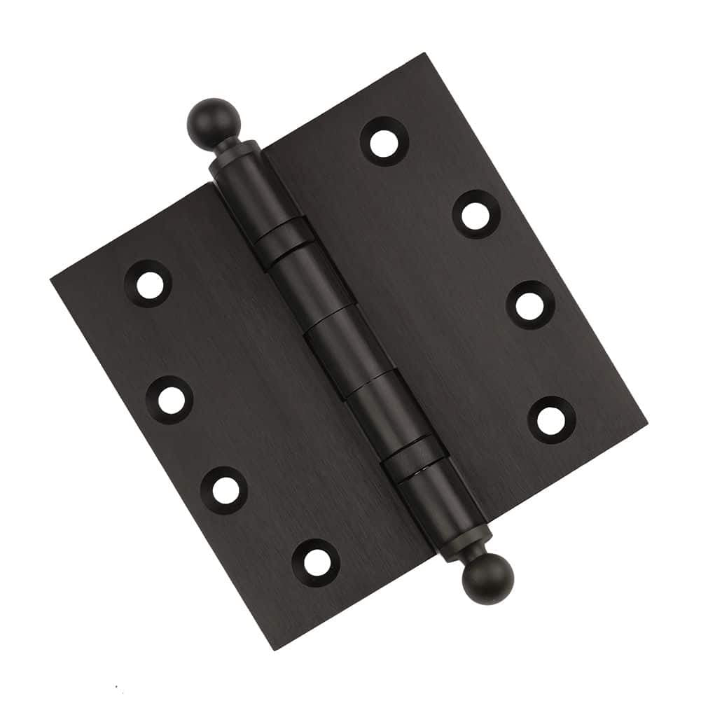 Door Hinge 4.5 x 4.5 Inch Solid Brass Ball Bearing – Oil Rubbed Bronze (US10B)