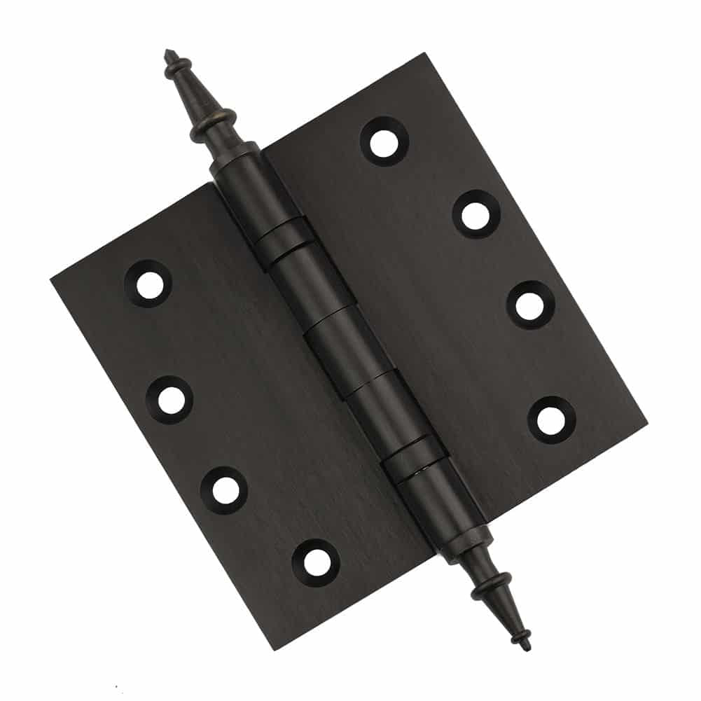 Door Hinge 4.5 x 4.5 Inch Solid Brass Ball Bearing – Oil Rubbed Bronze (US10B)