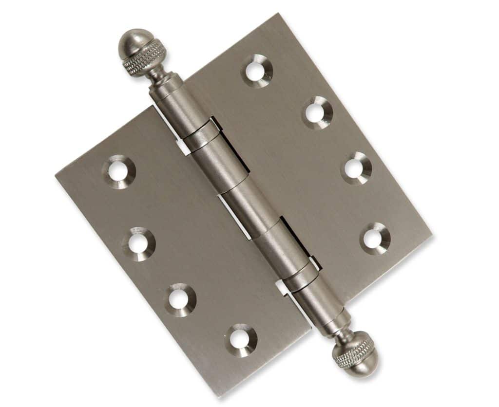 Door Hinge 4.5 x 4.5 Inch Solid Brass Ball Bearing – Satin Nickel (US15)