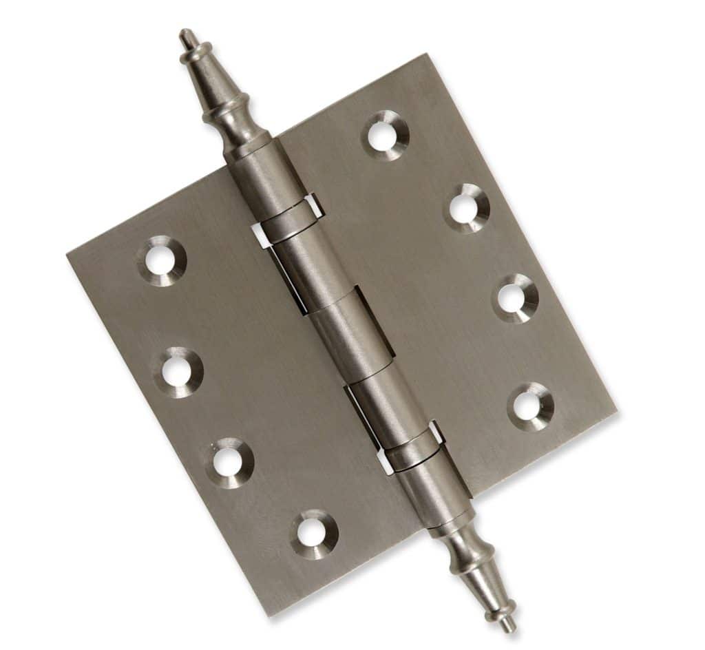 Door Hinge 4.5 x 4.5 Inch Solid Brass Ball Bearing – Satin Nickel (US15)