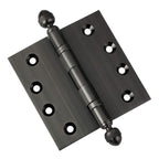 Door Hinge 4.5 x 4.5 Inch Solid Brass Ball Bearing – Pewter (US17A)