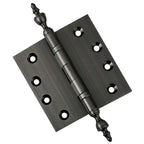 Door Hinge 4.5 x 4.5 Inch Solid Brass Ball Bearing – Pewter (US17A)