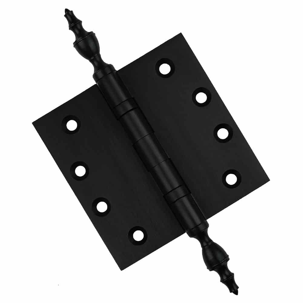 Door Hinge 4 x 4 Inch Solid Brass Ball Bearing – Black (US19)