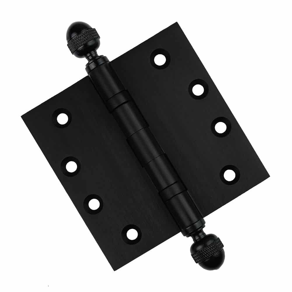 Door Hinge 4.5 x 4.5 Inch Solid Brass Ball Bearing – Black (US19)