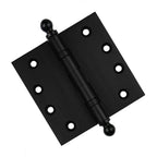 Door Hinge 4.5 x 4.5 Inch Solid Brass Ball Bearing – Black (US19)