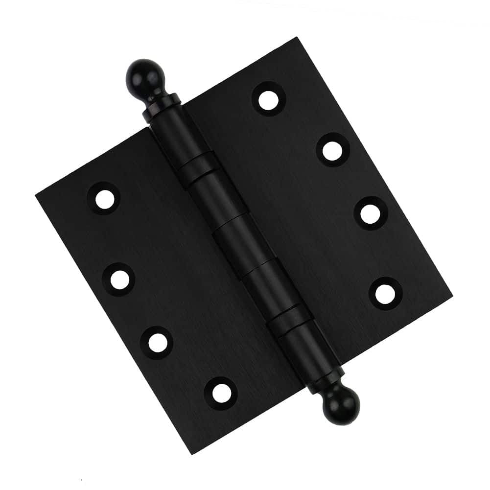 Door Hinge 4.5 x 4.5 Inch Solid Brass Ball Bearing – Black (US19)
