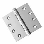 Door Hinge 4.5 x 4.5 Inch Solid Brass Ball Bearing – Polished Chrome (US26)