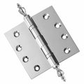 Door Hinge 4.5 x 4.5 Inch Solid Brass Ball Bearing – Polished Chrome (US26)
