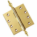 Door Hinge 4.5 x 4.5 Inch Solid Brass Ball Bearing – Polished Brass (US3)