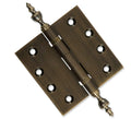 Door Hinge 4.5 x 4.5 Inch Solid Brass Ball Bearing – Antique Brass (US5)
