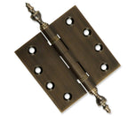 Door Hinge 4.5 x 4.5 Inch Solid Brass Ball Bearing – Antique Brass (US5)