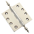 Door Hinge 4.5 x 4.5 Inch Solid Brass Ball Bearing – Polished Nickel (US14)