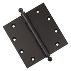 Door Hinge 5 x 5 Inch Solid Brass Ball Bearing – Oil Rubbed Bronze (US10B)