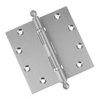 Door Hinge 5 x 5 Inch Solid Brass Ball Bearing – Satin Nickel (US15)