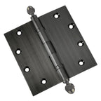 Door Hinge 5 x 5 Inch Solid Brass Ball Bearing – Pewter (US17A)