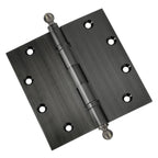 Door Hinge 5 x 5 Inch Solid Brass Ball Bearing – Pewter (US17A)