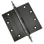 Door Hinge 5 x 5 Inch Solid Brass Ball Bearing – Pewter (US17A)