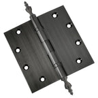Door Hinge 5 x 5 Inch Solid Brass Ball Bearing – Pewter (US17A)