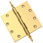 Door Hinge 5 x 5 Inch Solid Brass Ball Bearing – Polished Brass (US3)