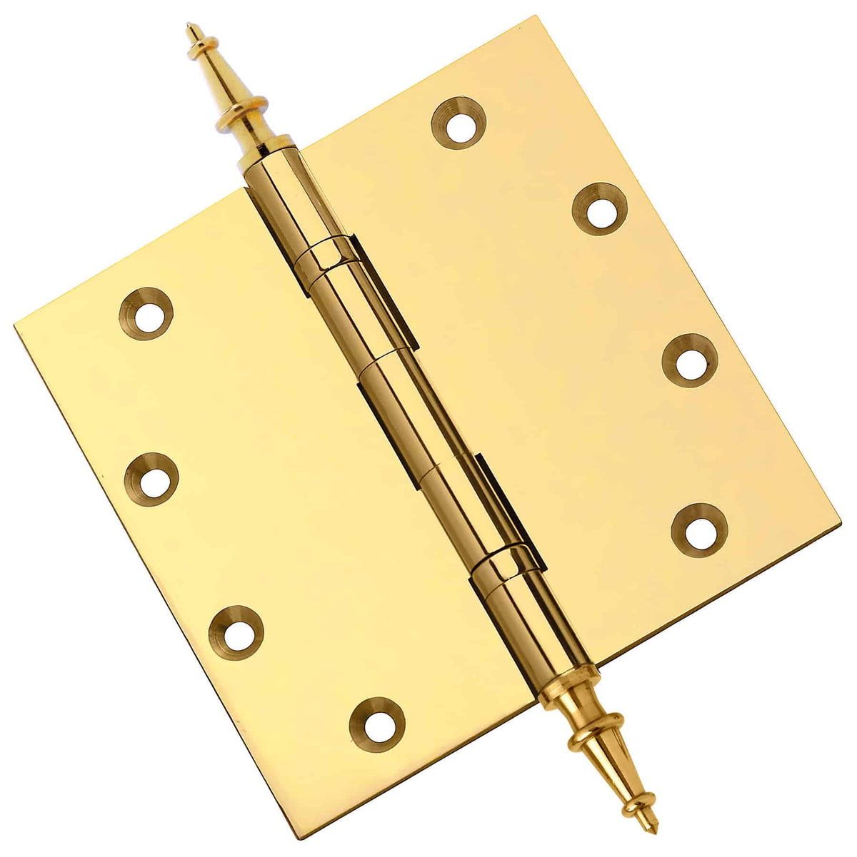 Door Hinge 5 x 5 Inch Solid Brass Ball Bearing – Polished Brass (US3)