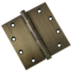Door Hinge 5 x 5 Inch Solid Brass Ball Bearing – Antique Brass (US5)