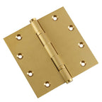 Door Hinge 5 x 5 Inch Solid Brass Ball Bearing – Satin Brass (US4)