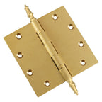 Door Hinge 5 x 5 Inch Solid Brass Ball Bearing – Satin Brass (US4)