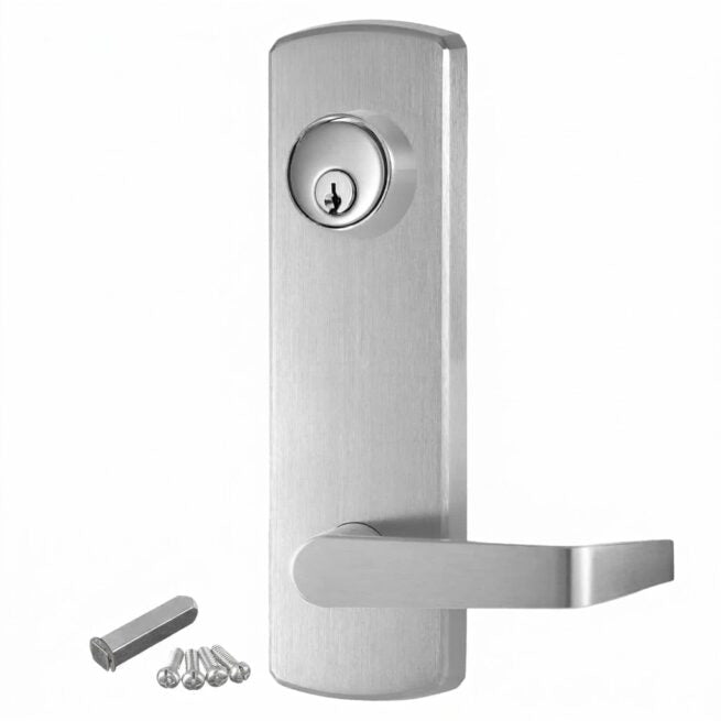 External Lever Trim on Long Escutcheon for LH8800 Series Exit Devices