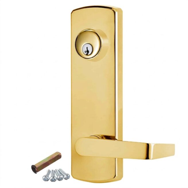 External Lever Trim on Long Escutcheon for LH8800 Series Exit Devices