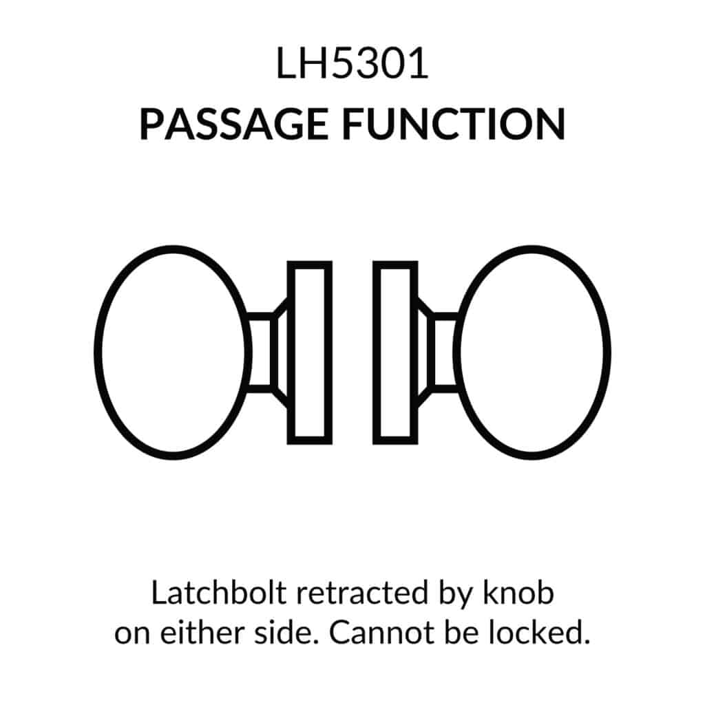 Lawrence Cylindrical Standard Duty Commercial Knob Lockset - Oil Rubbed Bronze
