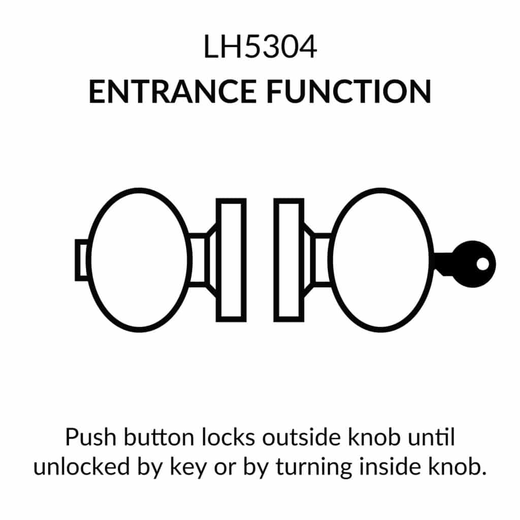 Lawrence Cylindrical Standard Duty Commercial Knob Lockset - Satin Stainless Steel