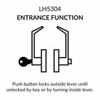 Door Lever Lockset, Heavy Duty Grade 2, Matte Black, Embassy Hardware