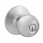 Lawrence Cylindrical Standard Duty Commercial Knob Lockset - Satin Stainless Steel