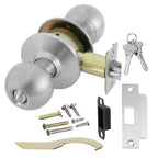 Lawrence Cylindrical Standard Duty Commercial Knob Lockset - Satin Stainless Steel