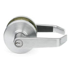 Door Lever Lockset, Heavy Duty Grade 2, Brushed Chrome, Lawrence Hardware
