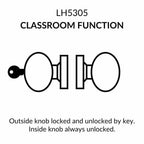 Lawrence Cylindrical Standard Duty Commercial Knob Lockset - Oil Rubbed Bronze