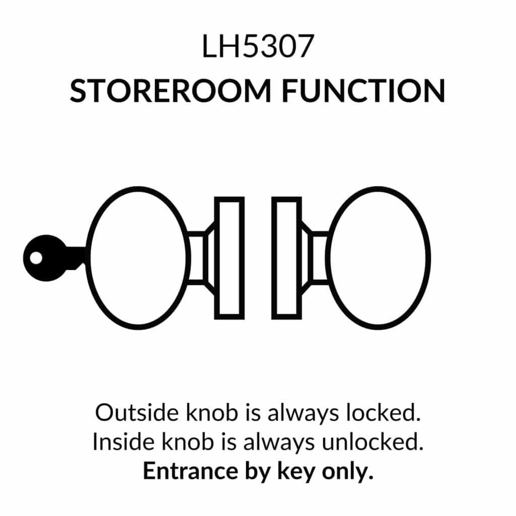 Lawrence Cylindrical Standard Duty Commercial Knob Lockset - Oil Rubbed Bronze