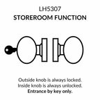Lawrence Cylindrical Standard Duty Commercial Knob Lockset - Oil Rubbed Bronze